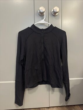 lululemon athletica Black Half-Zip Long Sleeve Pullover